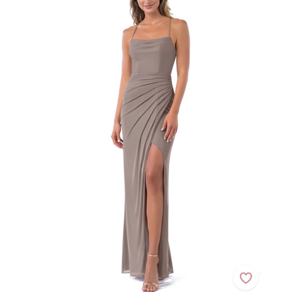 Azazie Kalea Bridesmaid dress in Hazelnut